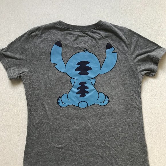Disney Stitch, T-Shirt for Teens & Women Size Medium (36" Bust), Gray - Picture 2 of 4
